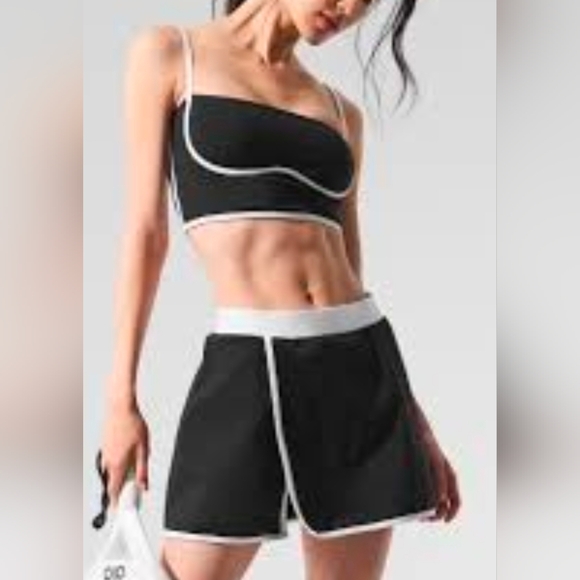 Alo Yoga NWT 2pc SET Airbrush Streamlined Skirt and Bra Tank sz SMALL,All Products : American Fashion Style Bags On Sale